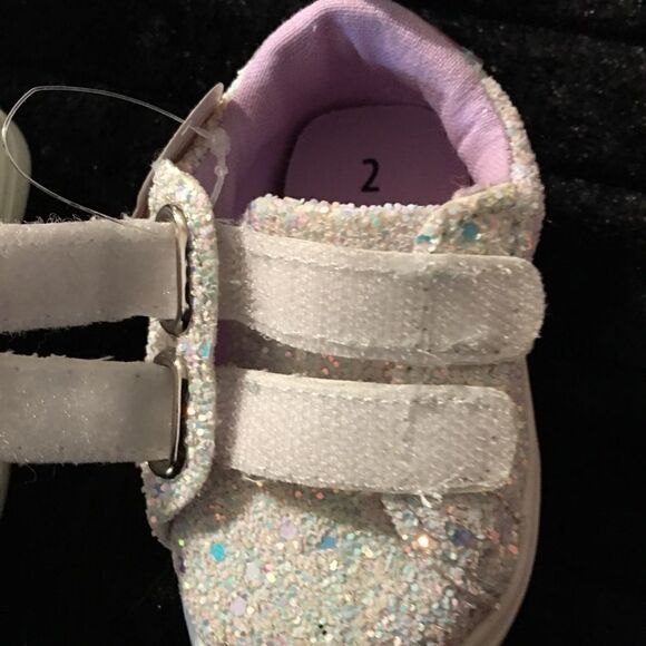 Unicorn iridescent glitter bling colored sneakers - Picture 3 of 10